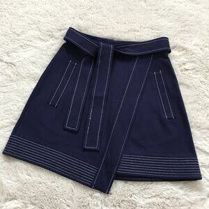 Guess Blue Tie Belt Mini Skirt XS